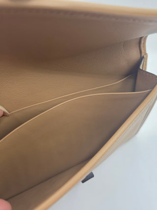 Hermès Beige leather 2021 Jige Duo Wallet