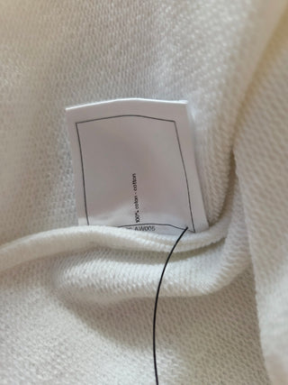 Chanel White Gold-tone CC Logo 2018 Paris-Greece T-Shirt L sz