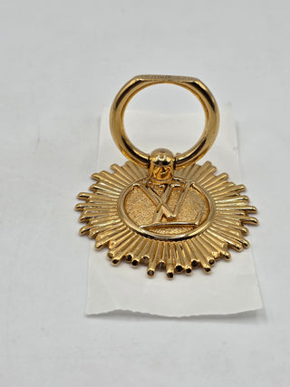 Louis Vuitton Gold-tone LV Logo Vendome Phone Ring