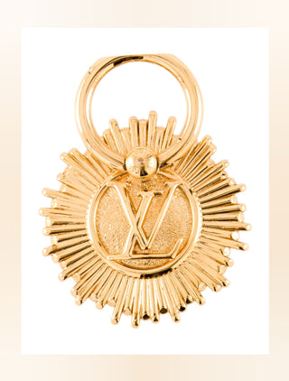 Louis Vuitton Gold-tone LV Logo Vendome Phone Ring