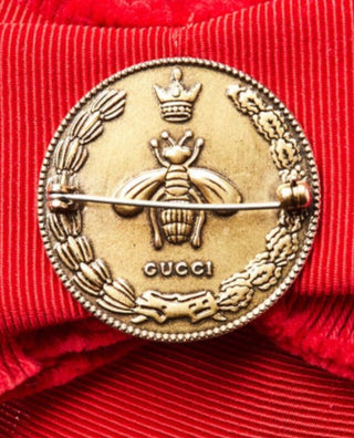 Gucci Red Grosgrain Ribbon Brooch