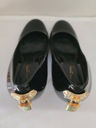 Louis Vuitton Oh Really! Black Patent Leather Pumps 37.5