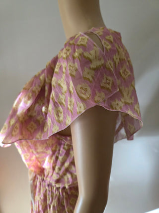 Louis Vuitton Beige Multicolor LV Monogram summer dress 4 sz