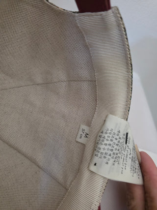 Gucci Beige GG Monogram floral Baseball Cap M sz