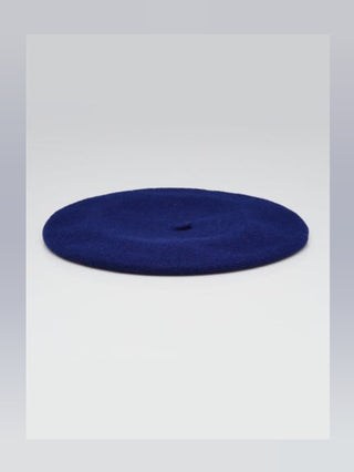 Gucci Blue GG logo charm Wool Beret M sz