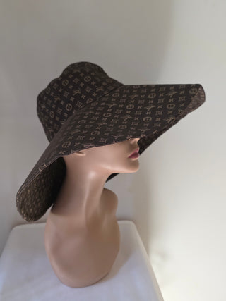 Louis Vuitton Brown Mng LV Monogram oversized Summer hat S sz