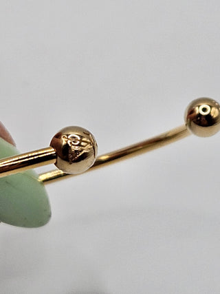 Louis Vuitton Gold-tone A La Folie LV logo Cuff Bracelet