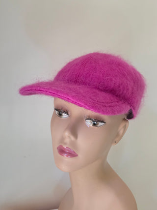 Gucci Purple Mohair GG Baseball Hat L sz