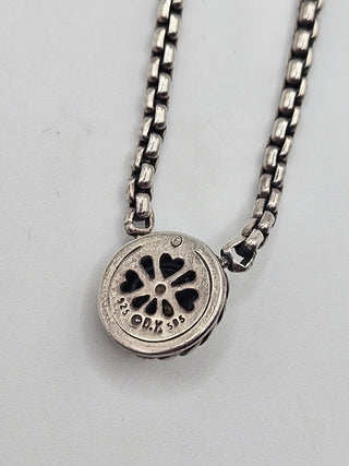 David Yurman Sterling Silver Cookie Color Classics Pendant Necklace