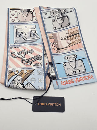Louis Vuitton light pink multicolor LV Monogram Silk Bandeau