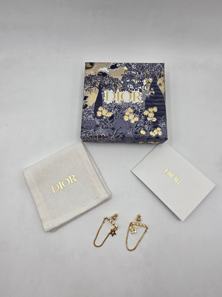 Christian Dior Gold-tone Dio(r)evolution Drop Earrings
