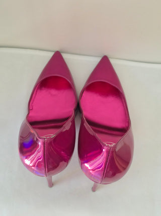 Christian Louboutin Purple Patent Leather Pointed-Toe Pumps 40 sz