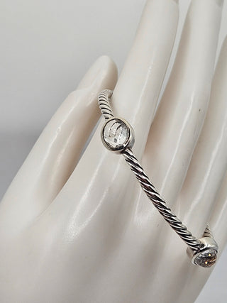 David Yurman Sterling Silver Quartz Classics Four-Station Bangle