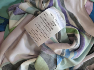 Emilio Pucci Blue Printed Knee-Length Dress S sz