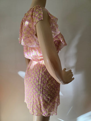 Louis Vuitton Beige Multicolor LV Monogram summer dress 4 sz