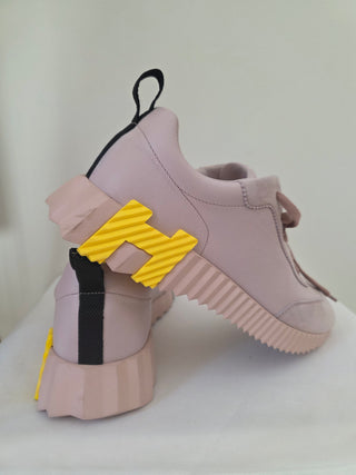 Hermès Multicolor Bouncing 'Rose Porcelaine' Sneakers 40 sz