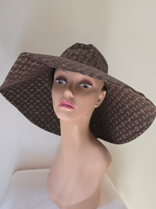 Louis Vuitton Brown Mng LV Monogram oversized Summer hat S sz