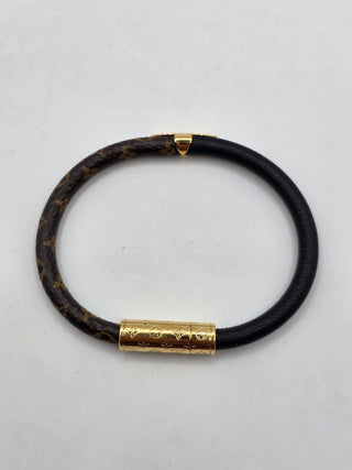 Louis Vuitton Brown LV Monogram Daily Confidential Bracelet 17 sz