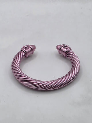 David Yurman Metallic Pink Renaissance Cuff Bracelet