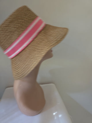 Christian Dior Beige Straw logo embellished sun hat 58 sz