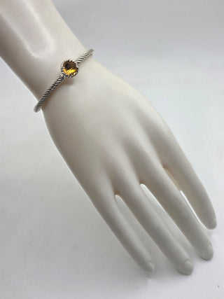 David Yurman Sterling Silver Citrine Petite Chatelaine Bracelet