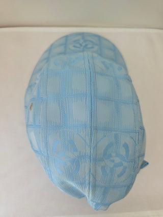 Chanel Light Blue Travel Ligne Interlocking CC Baseball Cap L sz