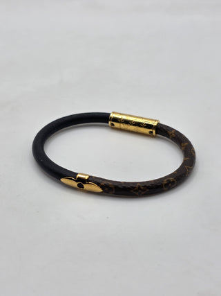 Louis Vuitton Brown LV Monogram Daily Confidential Bracelet 17 sz