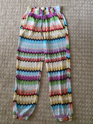 Missoni Multicolor Striped Straight Leg Pants US4