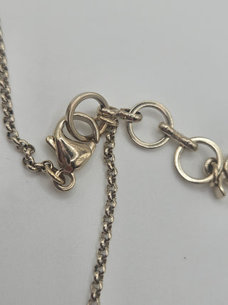 Chanel Gold-tone Faux Pearl Resin Interlocking CC Glitter Pendant Necklace