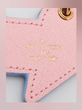 Louis Vuitton Goldtone Metal Multicolor Leather Ice Cream Key Holder Bag Charm