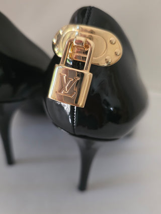 Louis Vuitton Oh Really! Black Patent Leather Pumps 37.5