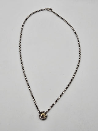 David Yurman Sterling Silver Cookie Color Classics Pendant Necklace
