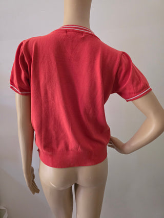 Hermès Orange H Logo Graphic Print Crew Neck T-Shirt M sz