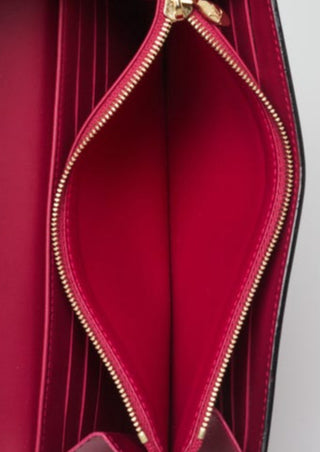 Louis Vuitton Rose Indian Vernis Louise LV Buckle Wallet