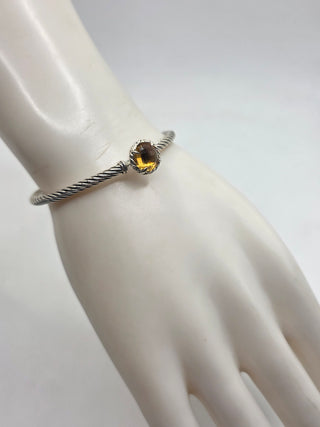 David Yurman Sterling Silver Citrine Petite Chatelaine Bracelet