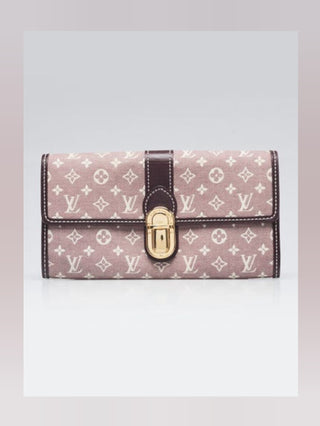 Louis Vuitton Red Sepia LV Monogram Idylle Canvas Sarah Wallet