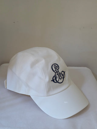 Hermes White Blanc Naturel Cotton Davis Emile Cap 58 sz