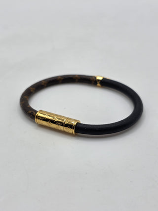 Louis Vuitton Brown LV Monogram Daily Confidential Bracelet 17 sz