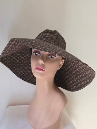 Louis Vuitton Brown Mng LV Monogram oversized Summer hat S sz