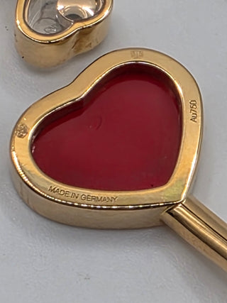 Chopard 18K Diamond & Ceramic Happy Hearts Cuff