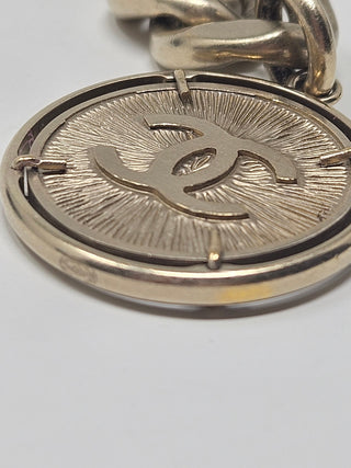 Chanel Gold-tone Interlocking CC Charm Chain link Belt M sz