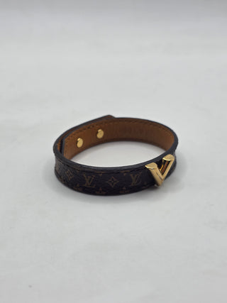 Louis Vuitton Brown LV Monogram Essential V Bracelet