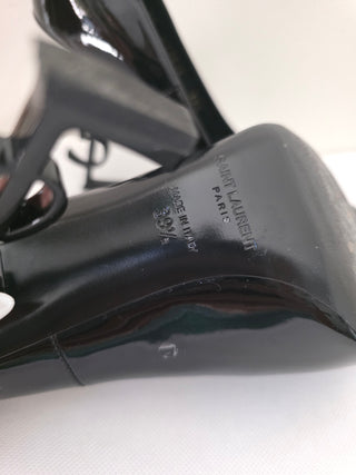Saint Laurent Black Patent Leather Opyum YSL Pumps 39.5 sz