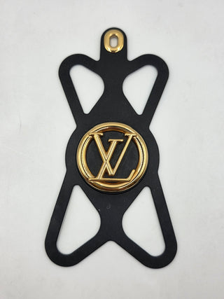 Louis Vuitton Brown leather LV Monogram Louise Phone Holder