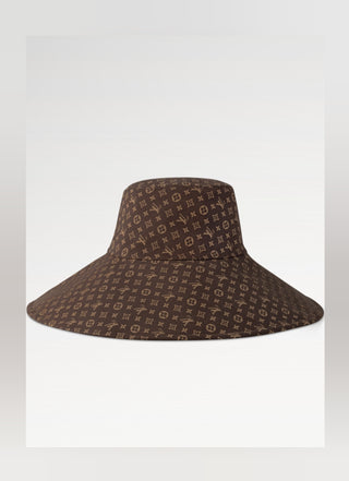 Louis Vuitton Brown Mng LV Monogram oversized Summer hat S sz