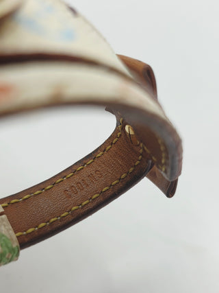 Louis Vuitton White LV Monogram Address ID Wrap Bracelet