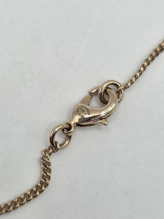 Chanel Gold-tone Multicolor Strass CC Pendant Necklace