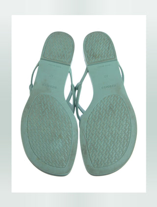 Hermès Blue Egerie Chaîne d'Ancre Insignia Slides 40 sz