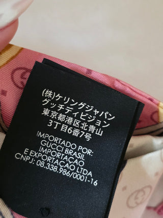 Gucci Beige pink multicolor GG Patterned Headband M sz