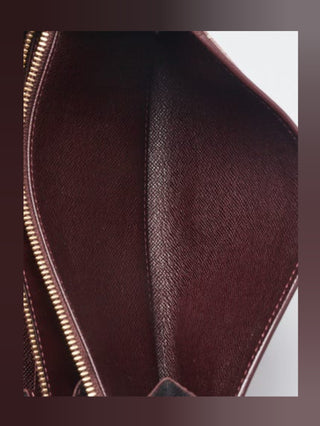 Louis Vuitton Red Sepia LV Monogram Idylle Canvas Sarah Wallet